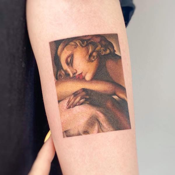 From Canvas to Body: Classic Paintings Tattoos Reimagined