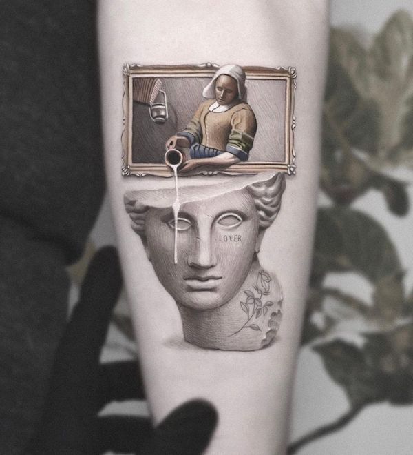 From Canvas to Body: Classic Paintings Tattoos Reimagined