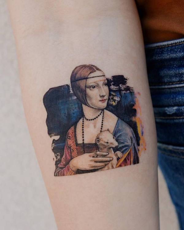 From Canvas to Body: Classic Paintings Tattoos Reimagined