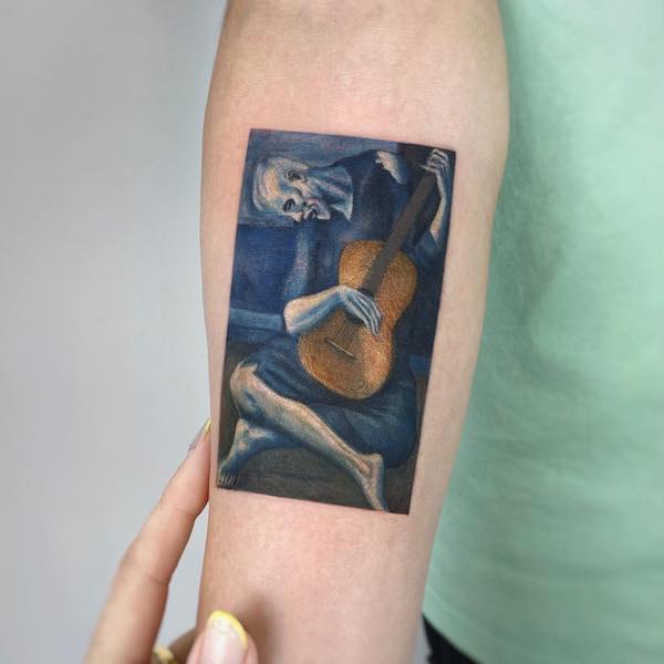 From Canvas to Body: Classic Paintings Tattoos Reimagined