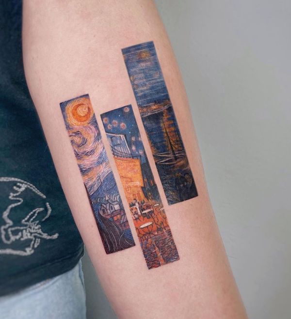 From Canvas to Body: Classic Paintings Tattoos Reimagined