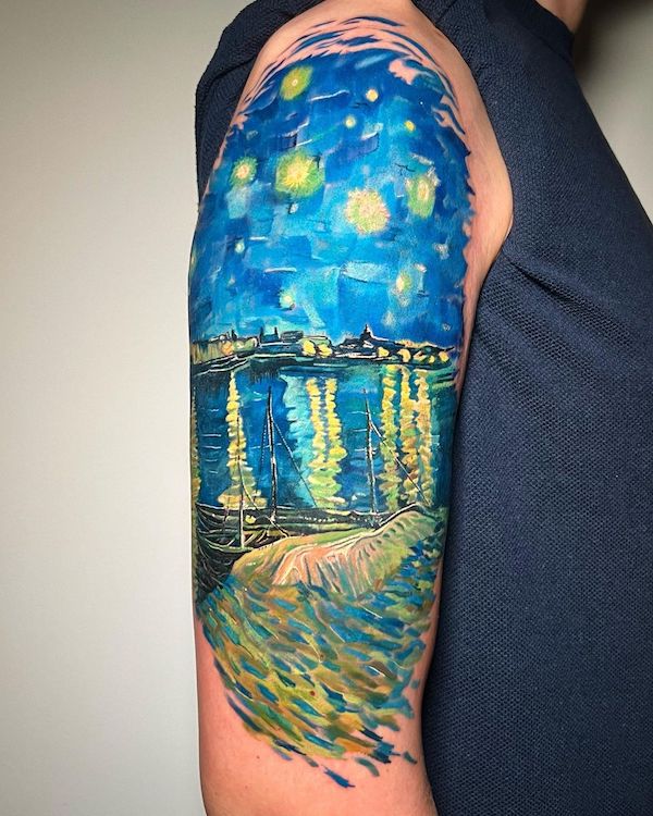 From Canvas to Body: Classic Paintings Tattoos Reimagined