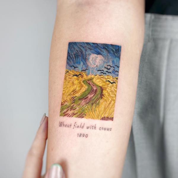 From Canvas to Body: Classic Paintings Tattoos Reimagined