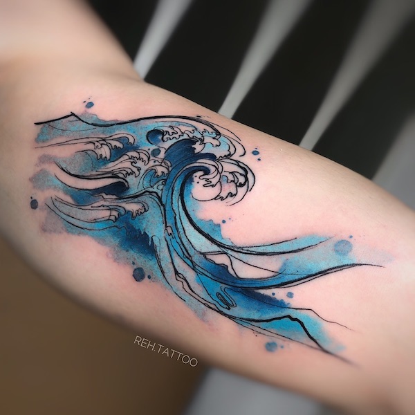Riding the Waves: Exploring the Beauty of Wave Tattoos