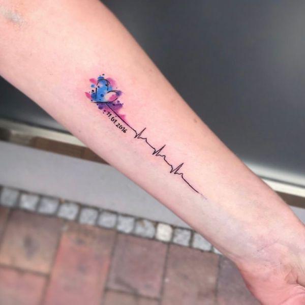 Life in Motion: 55 Heartbeat Tattoo Inspirations