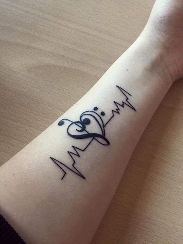 Life in Motion: 55 Heartbeat Tattoo Inspirations