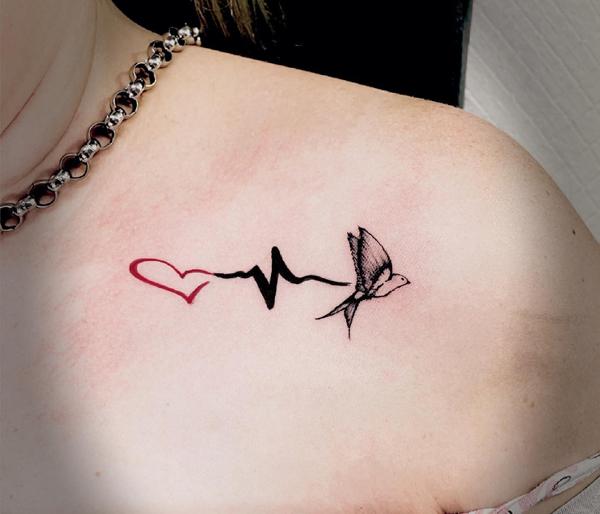 Life in Motion: 55 Heartbeat Tattoo Inspirations