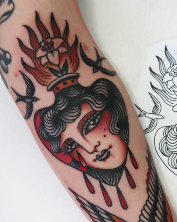 60 Sacred Heart Tattoos: A Symbolism of Love and Devotion