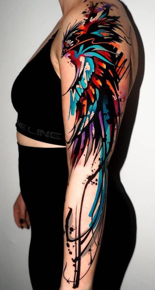 60 Phoenix Tattoos - Rise of a Mythological Bird