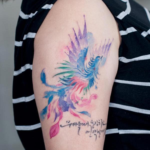 60 Phoenix Tattoos - Rise of a Mythological Bird