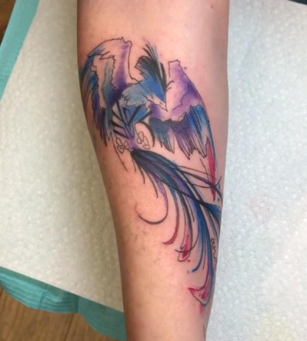 60 Phoenix Tattoos - Rise of a Mythological Bird