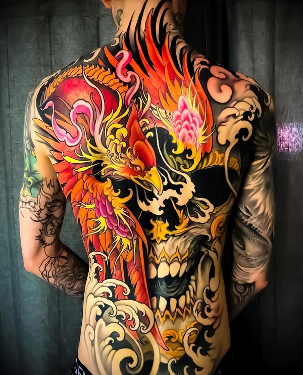 60 Phoenix Tattoos - Rise of a Mythological Bird