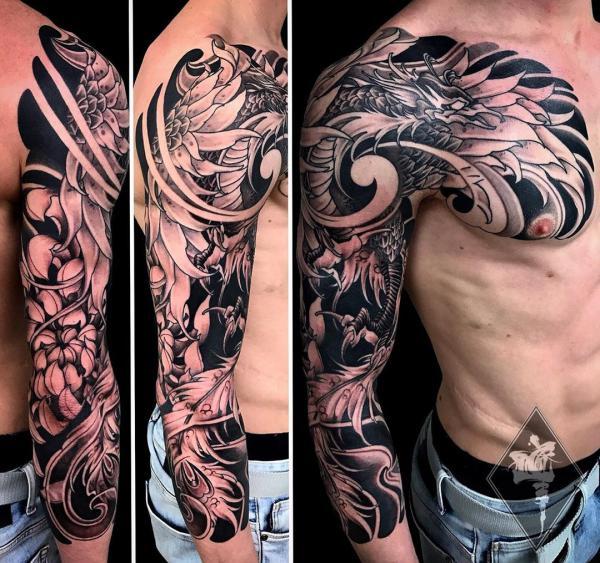 60 Phoenix Tattoos - Rise of a Mythological Bird