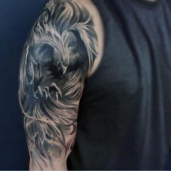 60 Phoenix Tattoos - Rise of a Mythological Bird