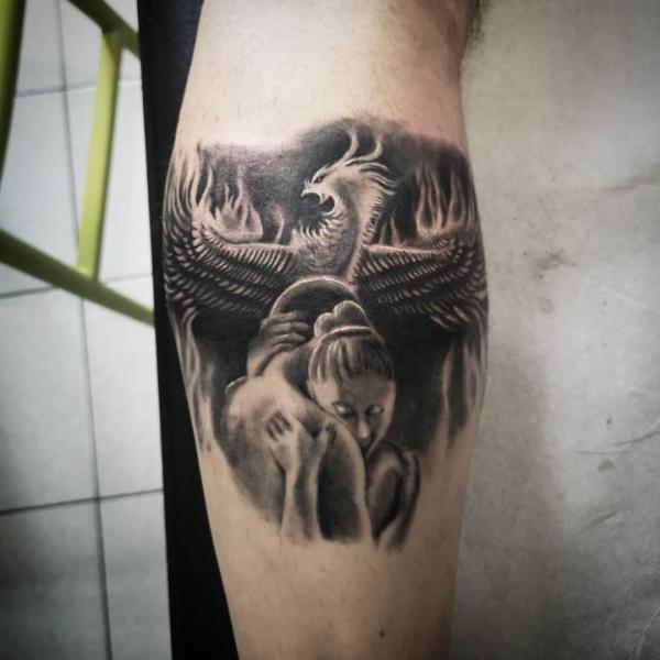60 Phoenix Tattoos - Rise of a Mythological Bird