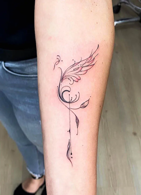 60 Phoenix Tattoos - Rise of a Mythological Bird
