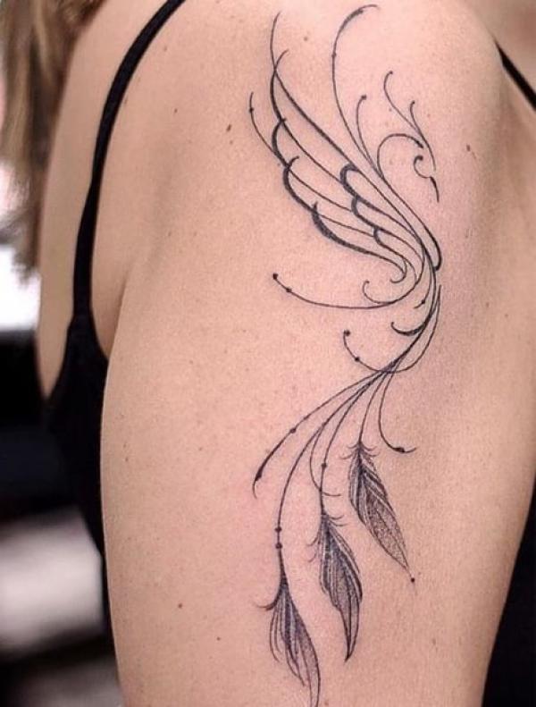60 Phoenix Tattoos - Rise of a Mythological Bird