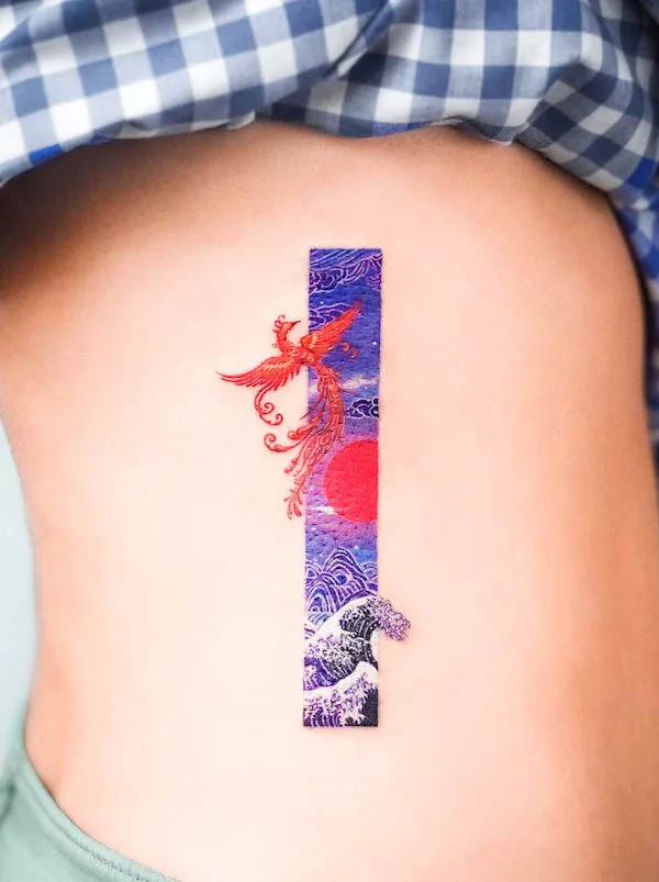 60 Phoenix Tattoos - Rise of a Mythological Bird