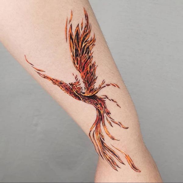 60 Phoenix Tattoos - Rise of a Mythological Bird