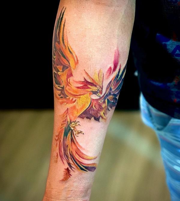 60 Phoenix Tattoos - Rise of a Mythological Bird