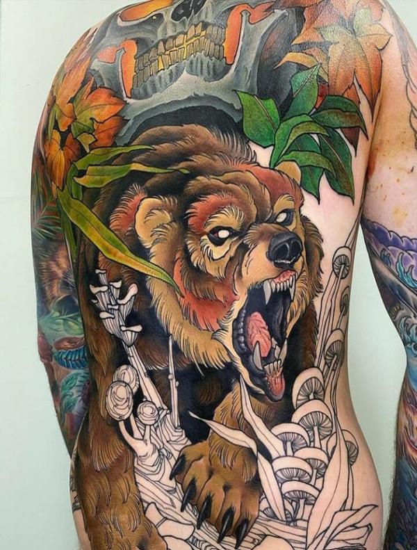 40 Stunning Bear Tattoos: Symbolism and Meanings