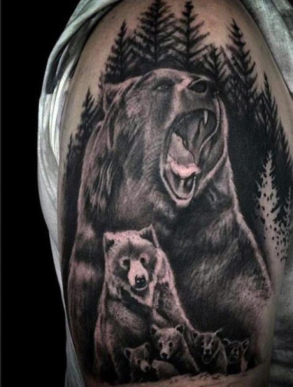40 Stunning Bear Tattoos: Symbolism and Meanings