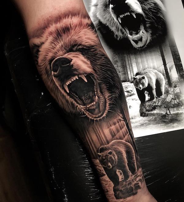 40 Stunning Bear Tattoos: Symbolism and Meanings