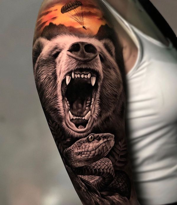 40 Stunning Bear Tattoos: Symbolism and Meanings