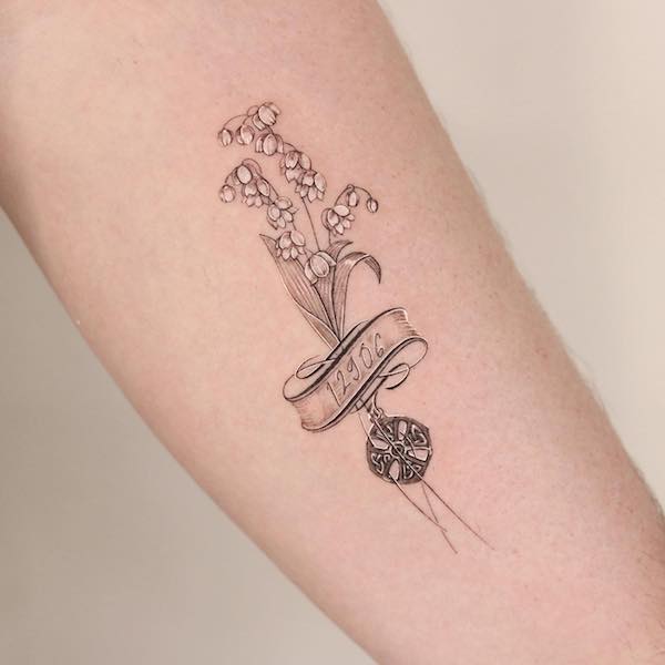 The Enchanting Beauty of Lily of the Valley Tattoos