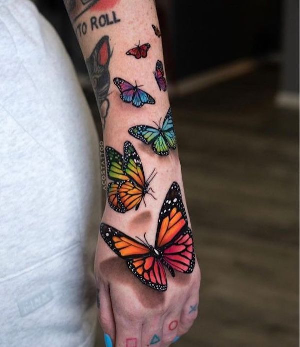 Monarch Butterfly Tattoos – Symbolism and Creativity
