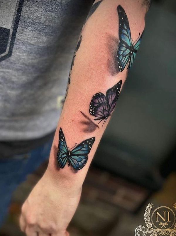 Blue Butterfly Tattoos: Meanings, Designs and Ideas