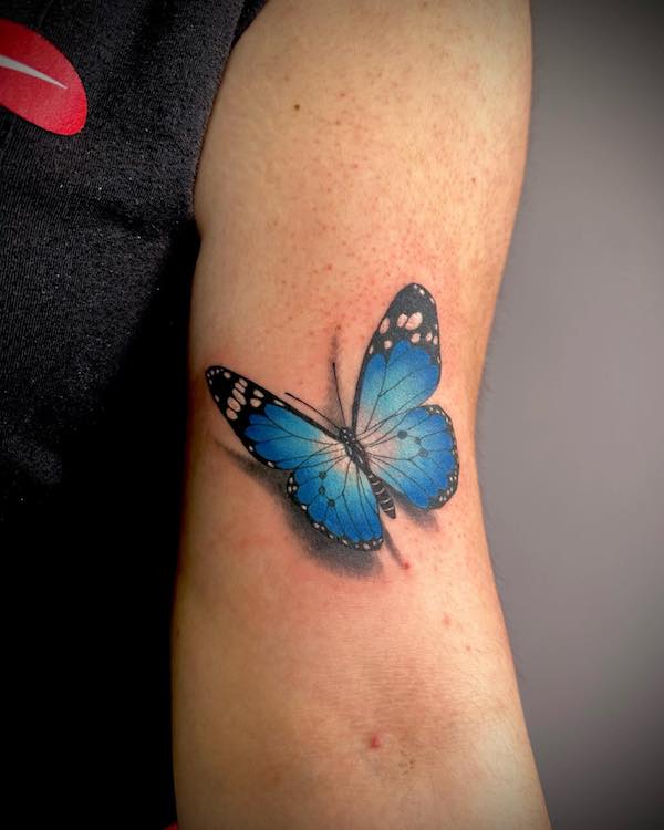 Blue Butterfly Tattoos: Meanings, Designs and Ideas