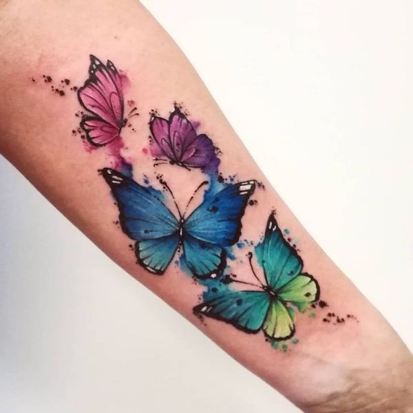 Blue Butterfly Tattoos: Meanings, Designs and Ideas