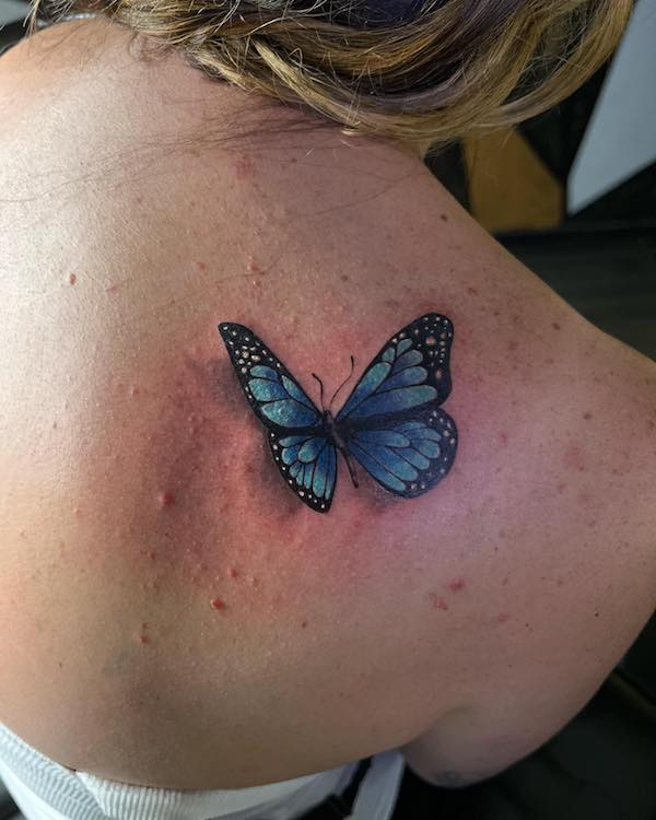 Blue Butterfly Tattoos: Meanings, Designs and Ideas