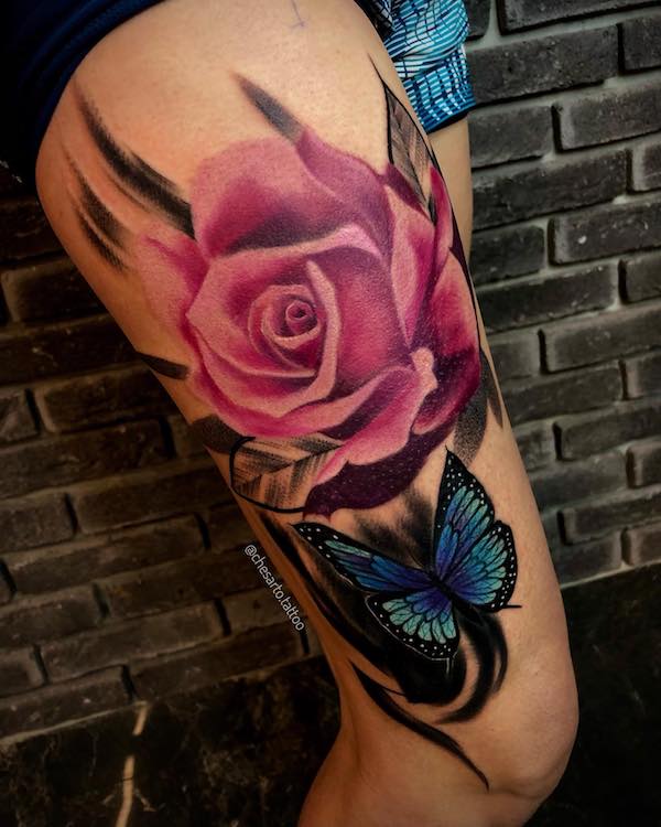 Blue Butterfly Tattoos: Meanings, Designs and Ideas