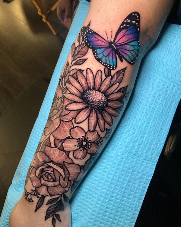 Blue Butterfly Tattoos: Meanings, Designs and Ideas