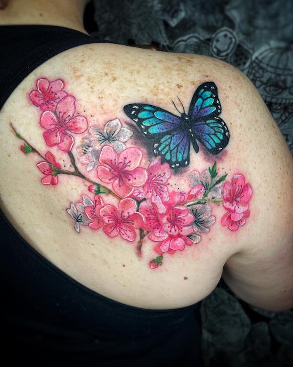 Blue Butterfly Tattoos: Meanings, Designs and Ideas