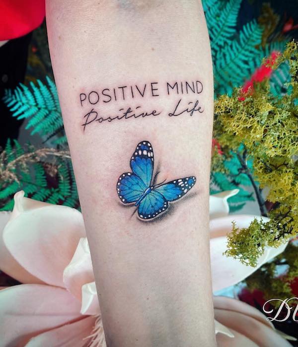 Blue Butterfly Tattoos: Meanings, Designs and Ideas
