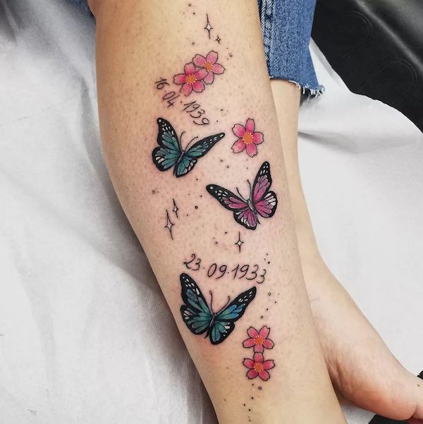 Blue Butterfly Tattoos: Meanings, Designs and Ideas