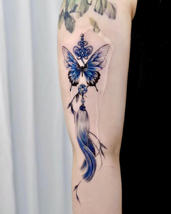 Blue Butterfly Tattoos: Meanings, Designs and Ideas