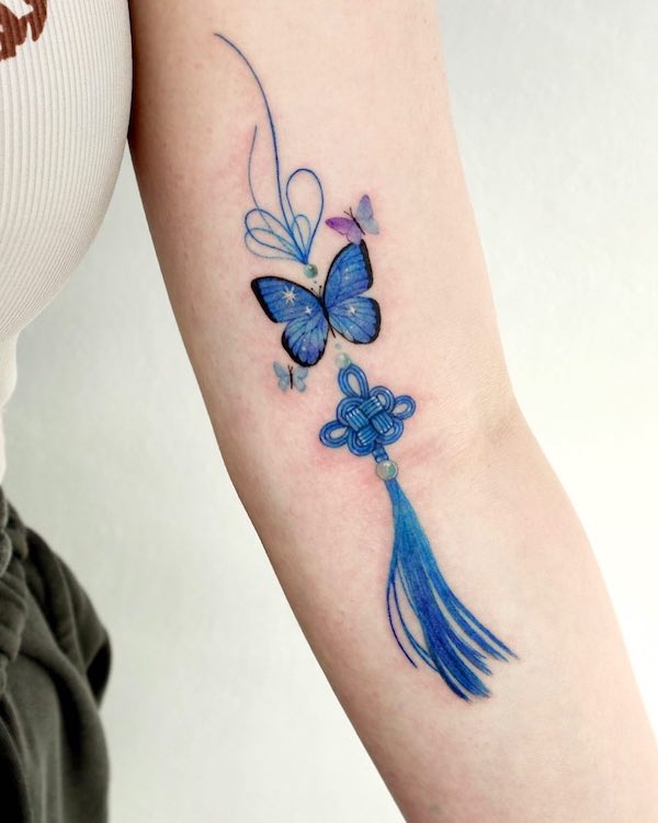 Blue Butterfly Tattoos: Meanings, Designs and Ideas