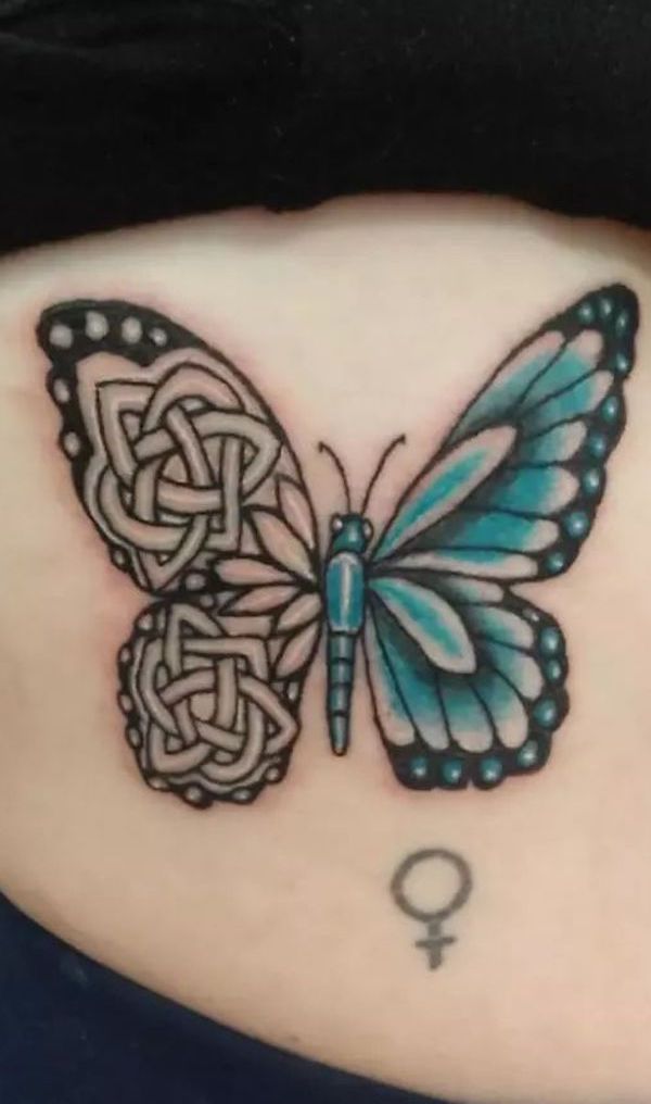 Blue Butterfly Tattoos: Meanings, Designs and Ideas