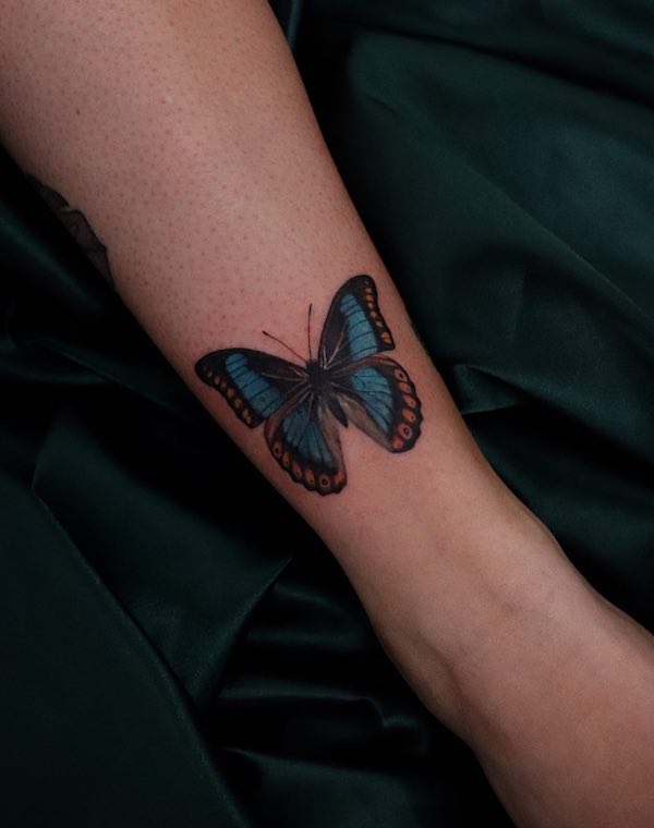Blue Butterfly Tattoos: Meanings, Designs and Ideas