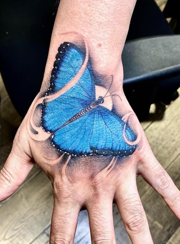 Blue Butterfly Tattoos: Meanings, Designs and Ideas