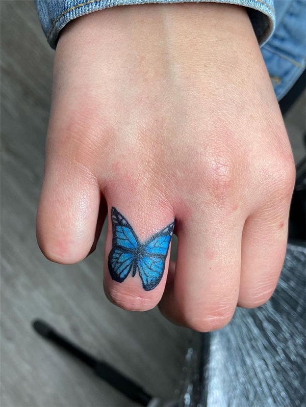 Blue Butterfly Tattoos: Meanings, Designs and Ideas
