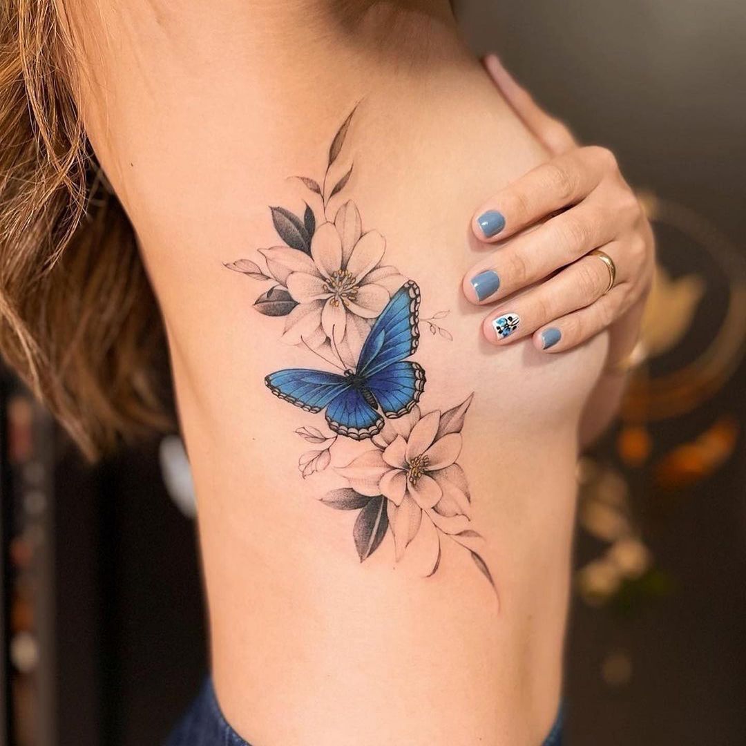 Blue Butterfly Tattoos: Meanings, Designs and Ideas