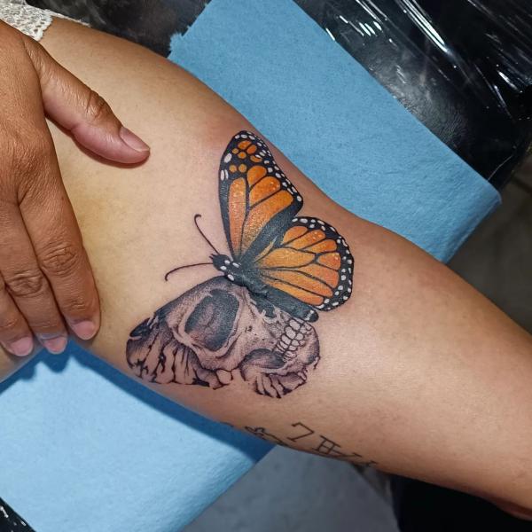Butterfly Skull Tattoos: A Striking Fusion of Life and Death