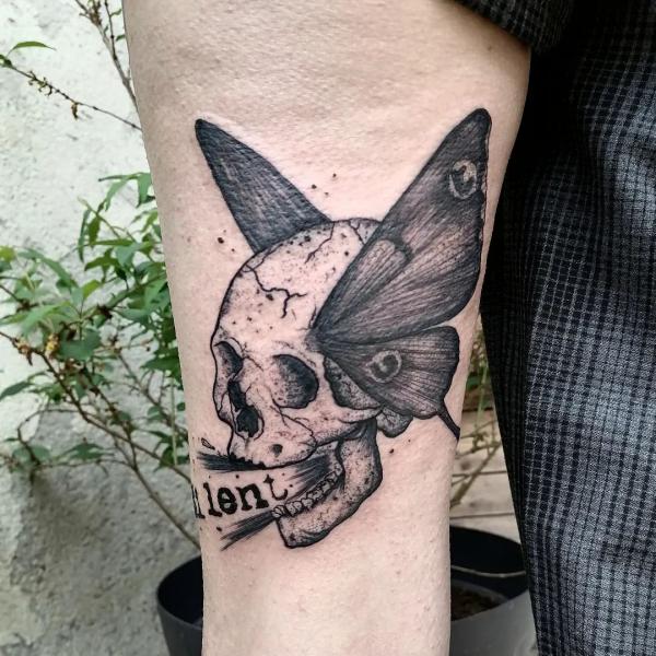 Butterfly Skull Tattoos: A Striking Fusion of Life and Death