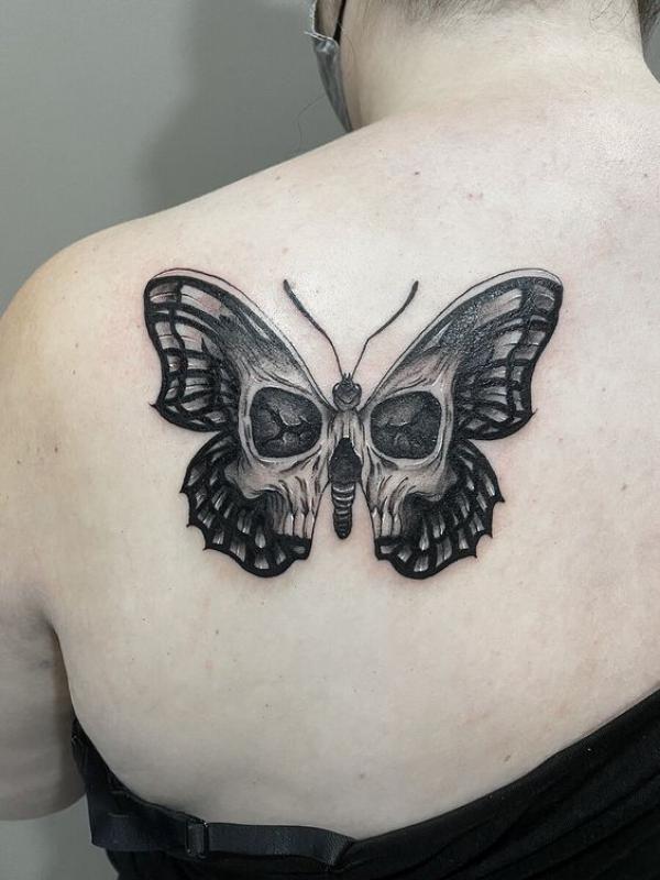 Butterfly Skull Tattoos: A Striking Fusion of Life and Death
