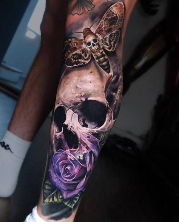 Butterfly Skull Tattoos: A Striking Fusion of Life and Death